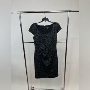 Ann Taylor Black Cheetah Dress